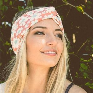 Boho Flower twist headband